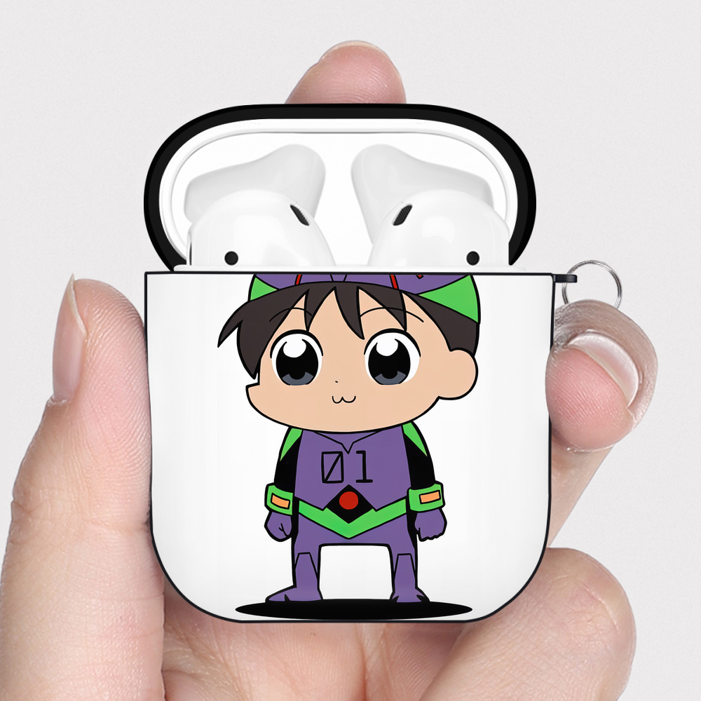 （画像用） EVA 新世紀エヴァンゲリオン AirPods 第2世代保護ケース ハードシェル ブラック 耐衝撃・防指紋・カラビナ付き