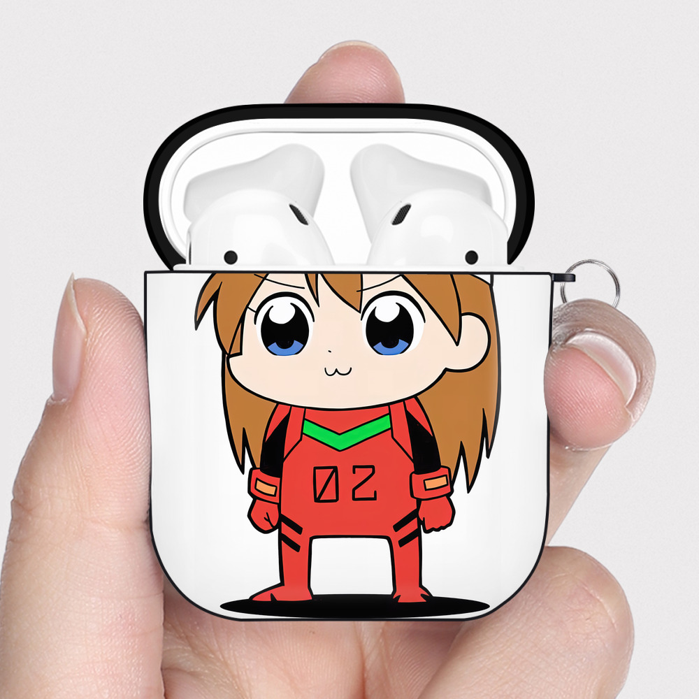 （画像用） EVA 新世紀エヴァンゲリオン AirPods 第2世代保護ケース ハードシェル ブラック 耐衝撃・防指紋・カラビナ付き