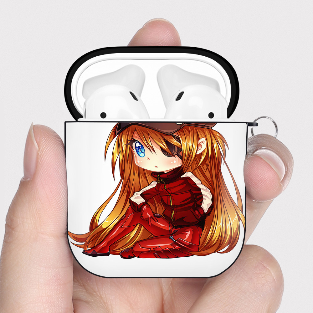 （画像用） EVA 新世紀エヴァンゲリオン AirPods 第2世代保護ケース ハードシェル ブラック 耐衝撃・防指紋・カラビナ付き