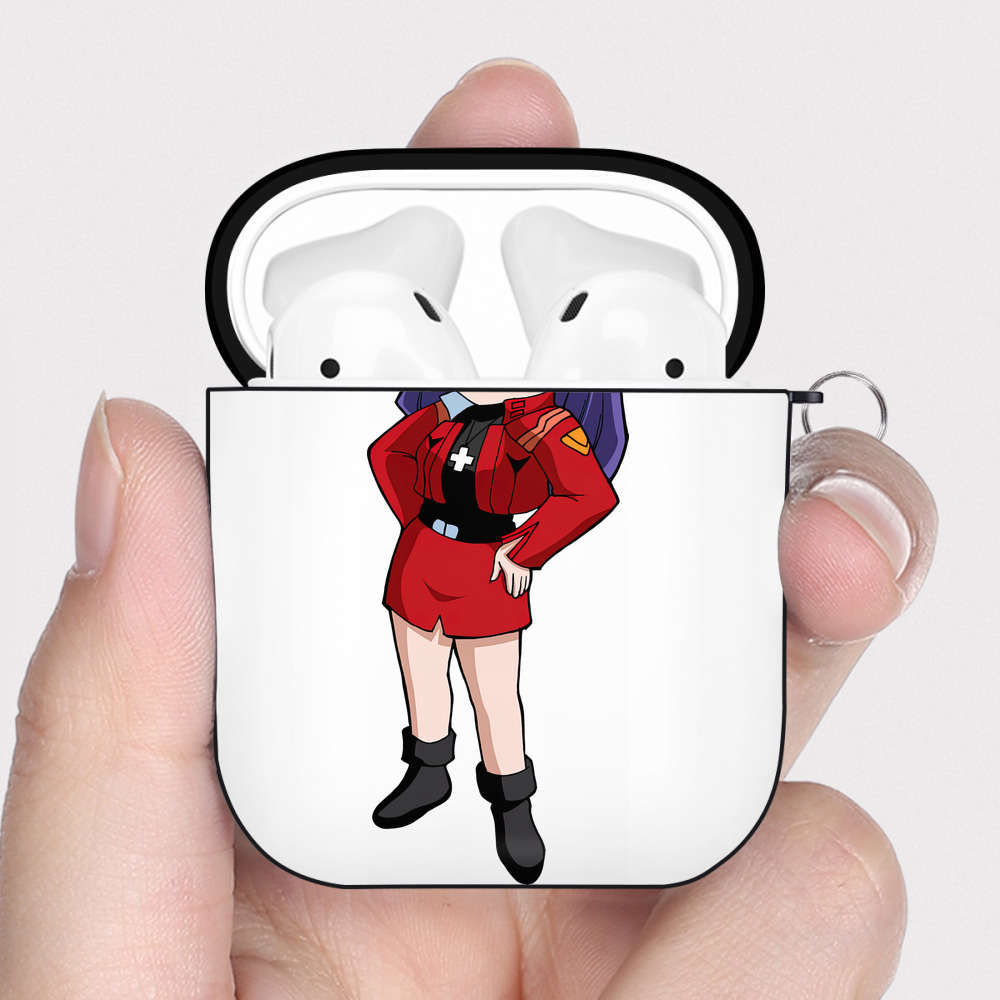 （画像用） EVA 新世紀エヴァンゲリオン AirPods 第2世代保護ケース ハードシェル ブラック 耐衝撃・防指紋・カラビナ付き