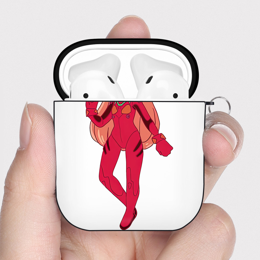 （画像用） EVA 新世紀エヴァンゲリオン AirPods 第2世代保護ケース ハードシェル ブラック 耐衝撃・防指紋・カラビナ付き
