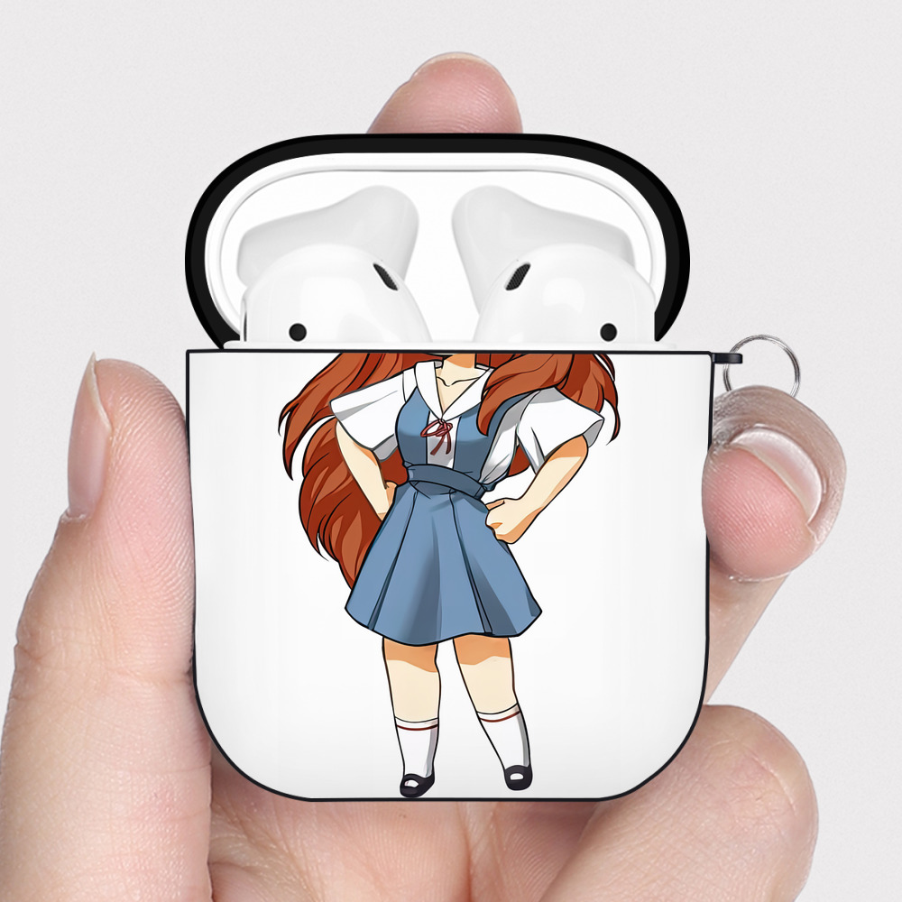（画像用） EVA 新世紀エヴァンゲリオン AirPods 第2世代保護ケース ハードシェル ブラック 耐衝撃・防指紋・カラビナ付き