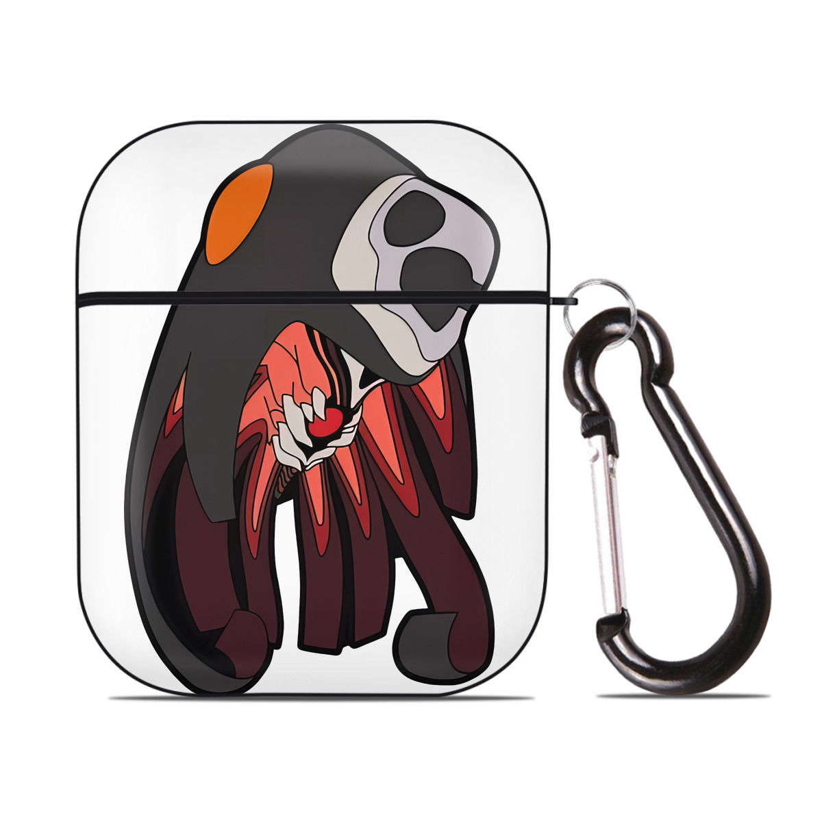 （画像用） EVA 新世紀エヴァンゲリオン AirPods 第2世代保護ケース ハードシェル ブラック 耐衝撃・防指紋・カラビナ付き