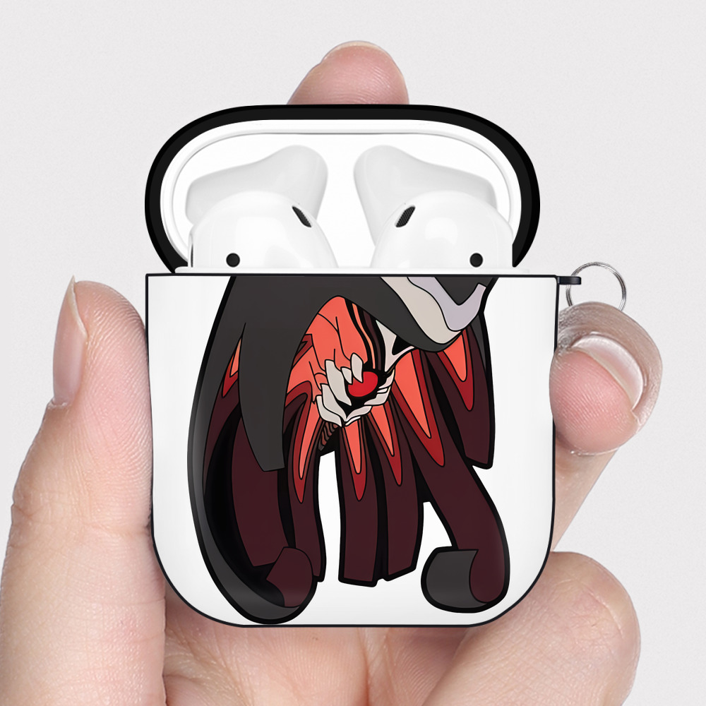 （画像用） EVA 新世紀エヴァンゲリオン AirPods 第2世代保護ケース ハードシェル ブラック 耐衝撃・防指紋・カラビナ付き