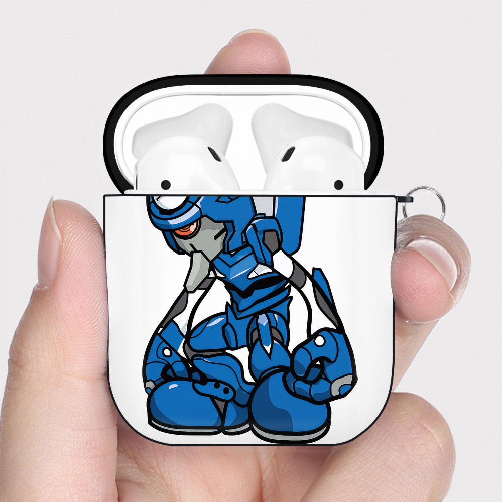 （画像用） EVA 新世紀エヴァンゲリオン AirPods 第2世代保護ケース ハードシェル ブラック 耐衝撃・防指紋・カラビナ付き