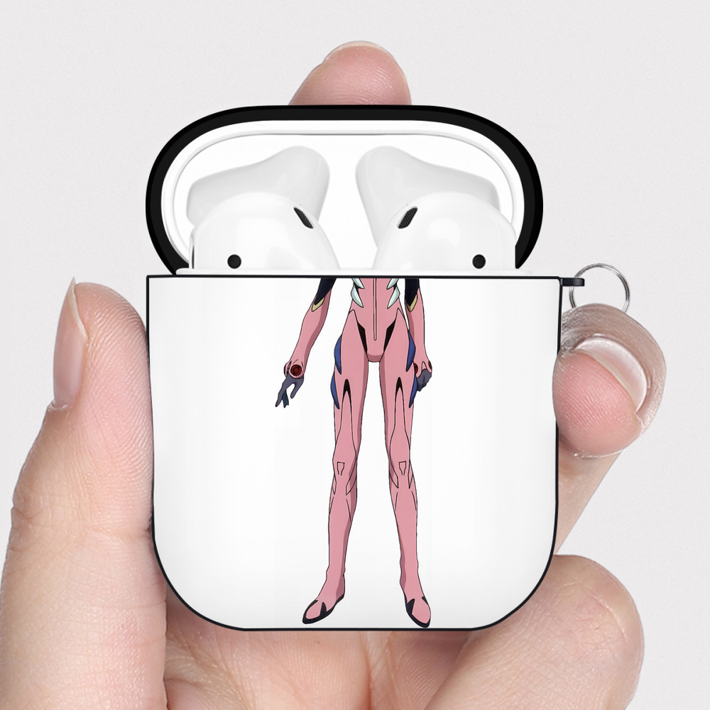 （画像用） EVA 新世紀エヴァンゲリオン AirPods 第2世代保護ケース ハードシェル ブラック 耐衝撃・防指紋・カラビナ付き