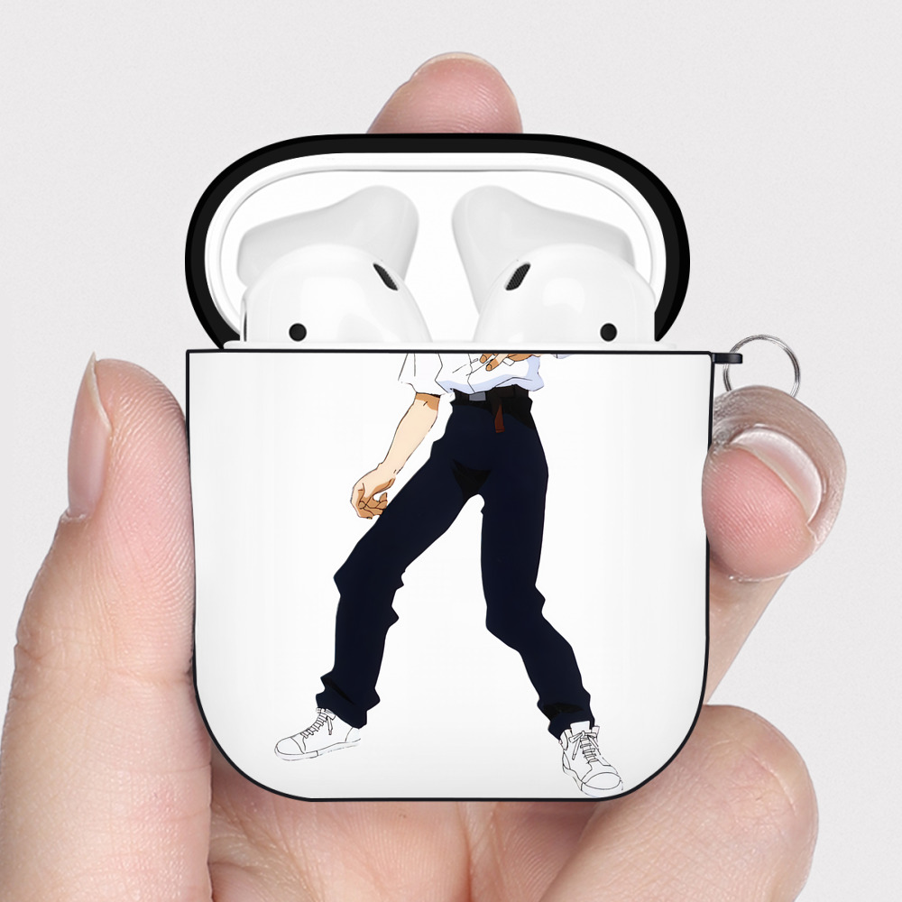 （画像用） EVA 新世紀エヴァンゲリオン AirPods 第2世代保護ケース ハードシェル ブラック 耐衝撃・防指紋・カラビナ付き