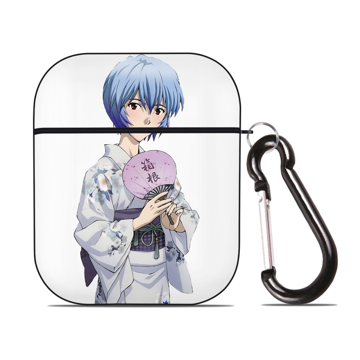 （画像用） EVA 新世紀エヴァンゲリオン AirPods 第2世代保護ケース ハードシェル ブラック 耐衝撃・防指紋・カラビナ付き