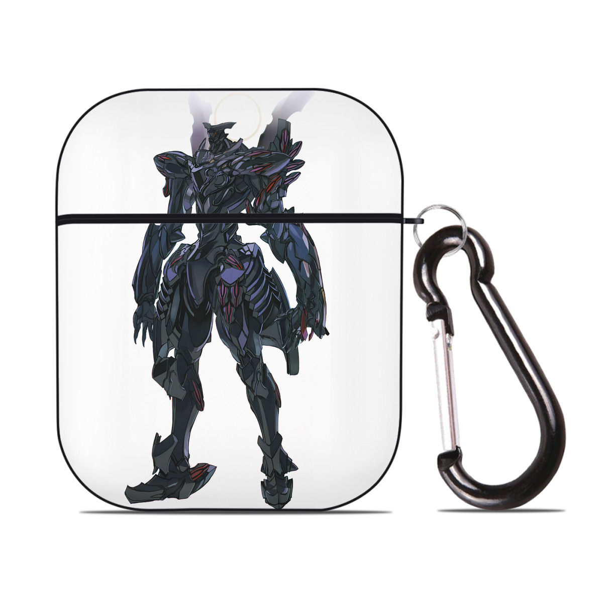 （画像用） EVA 新世紀エヴァンゲリオン AirPods 第2世代保護ケース ハードシェル ブラック 耐衝撃・防指紋・カラビナ付き