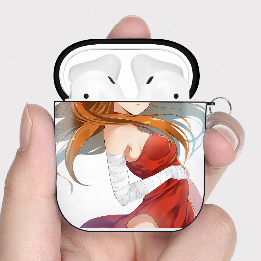 （画像用） EVA 新世紀エヴァンゲリオン AirPods 第2世代保護ケース ハードシェル ブラック 耐衝撃・防指紋・カラビナ付き