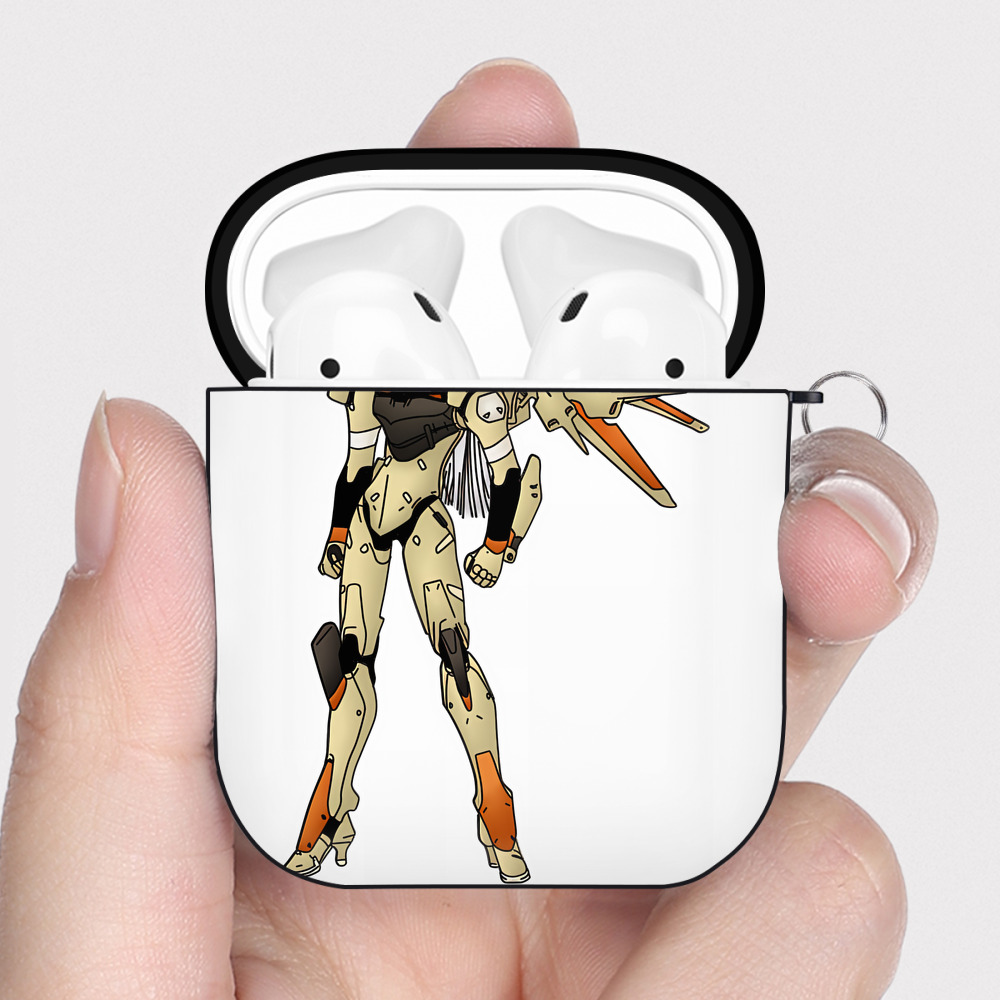 （画像用） EVA 新世紀エヴァンゲリオン AirPods 第2世代保護ケース ハードシェル ブラック 耐衝撃・防指紋・カラビナ付き