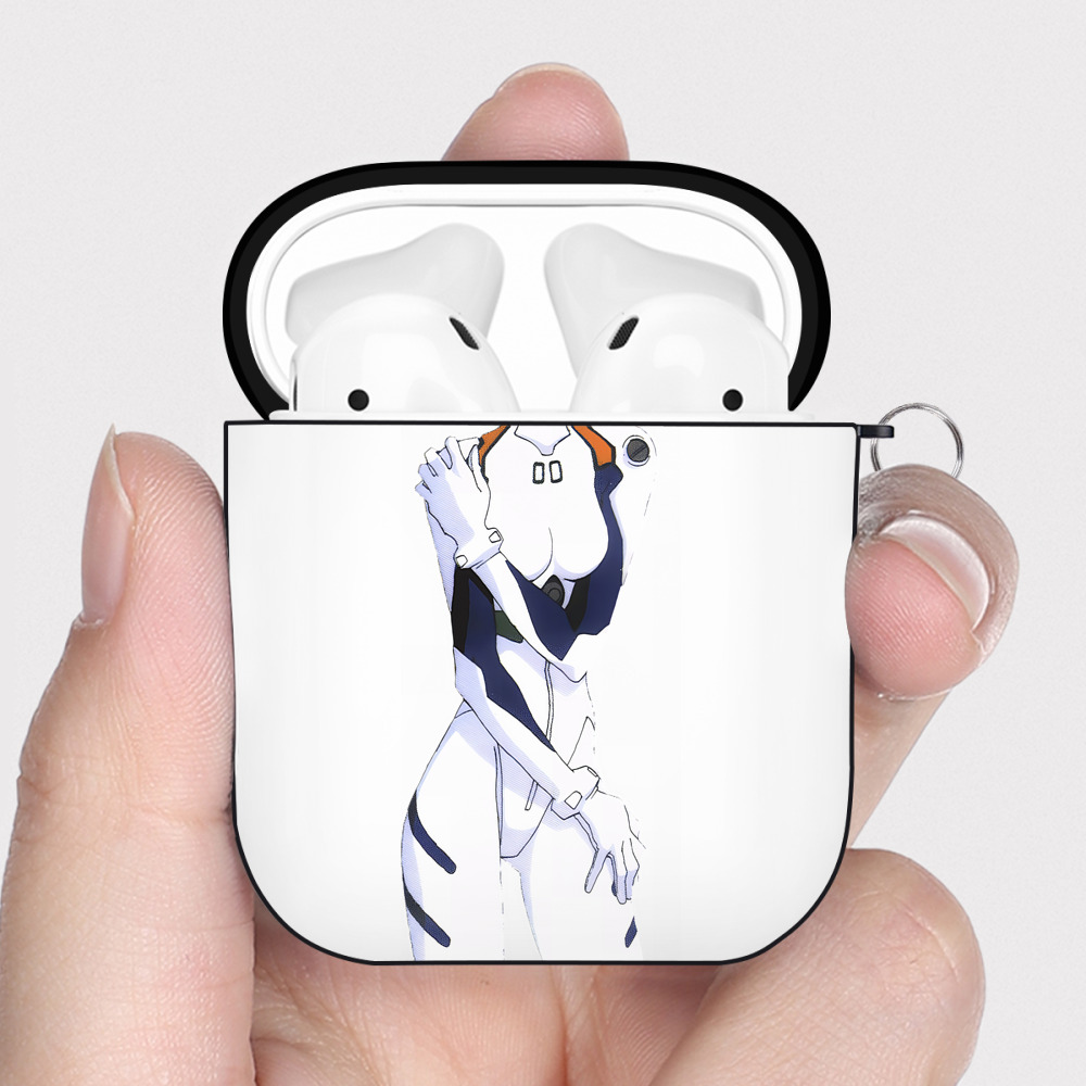 （画像用） EVA 新世紀エヴァンゲリオン AirPods 第2世代保護ケース ハードシェル ブラック 耐衝撃・防指紋・カラビナ付き