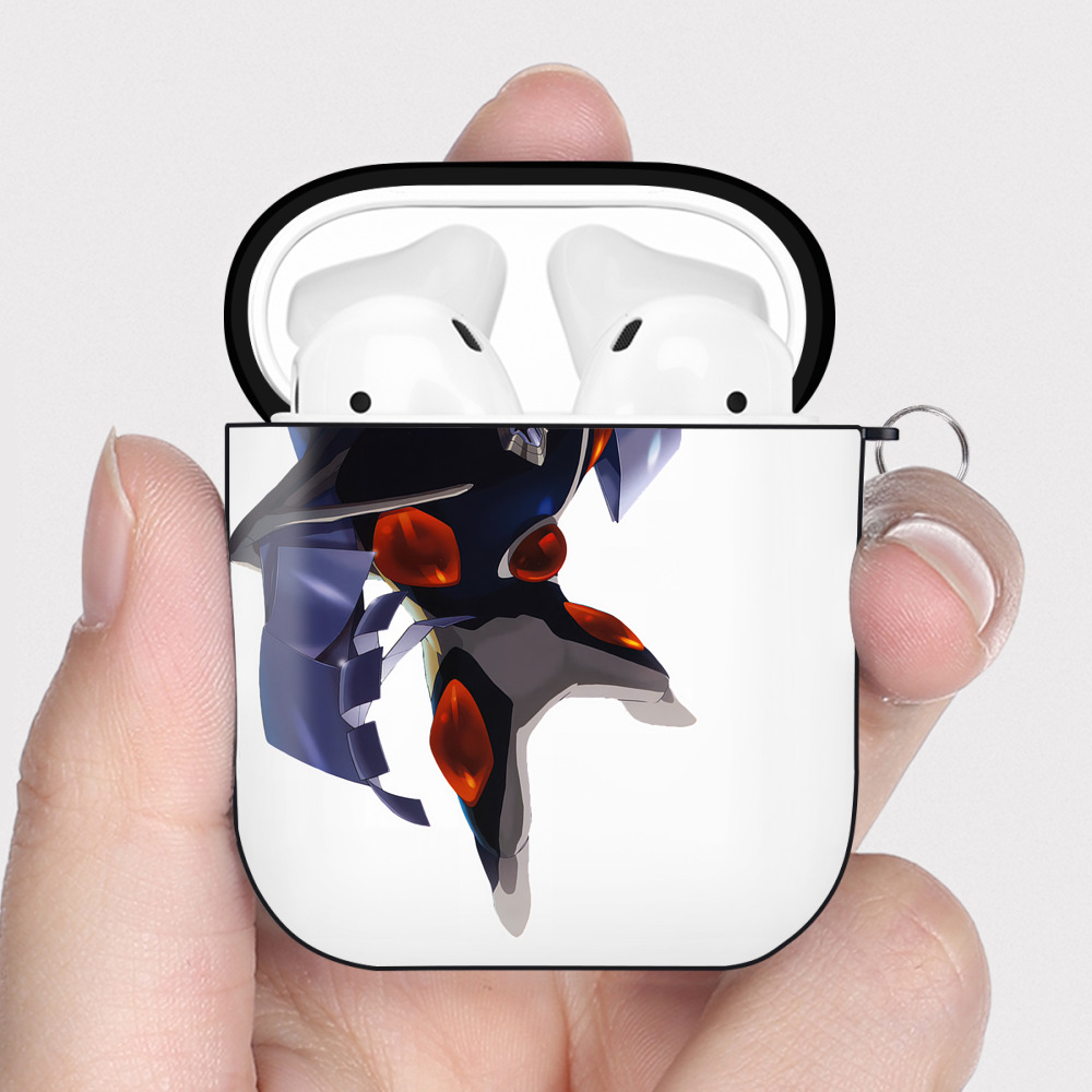 （画像用） EVA 新世紀エヴァンゲリオン AirPods 第2世代保護ケース ハードシェル ブラック 耐衝撃・防指紋・カラビナ付き