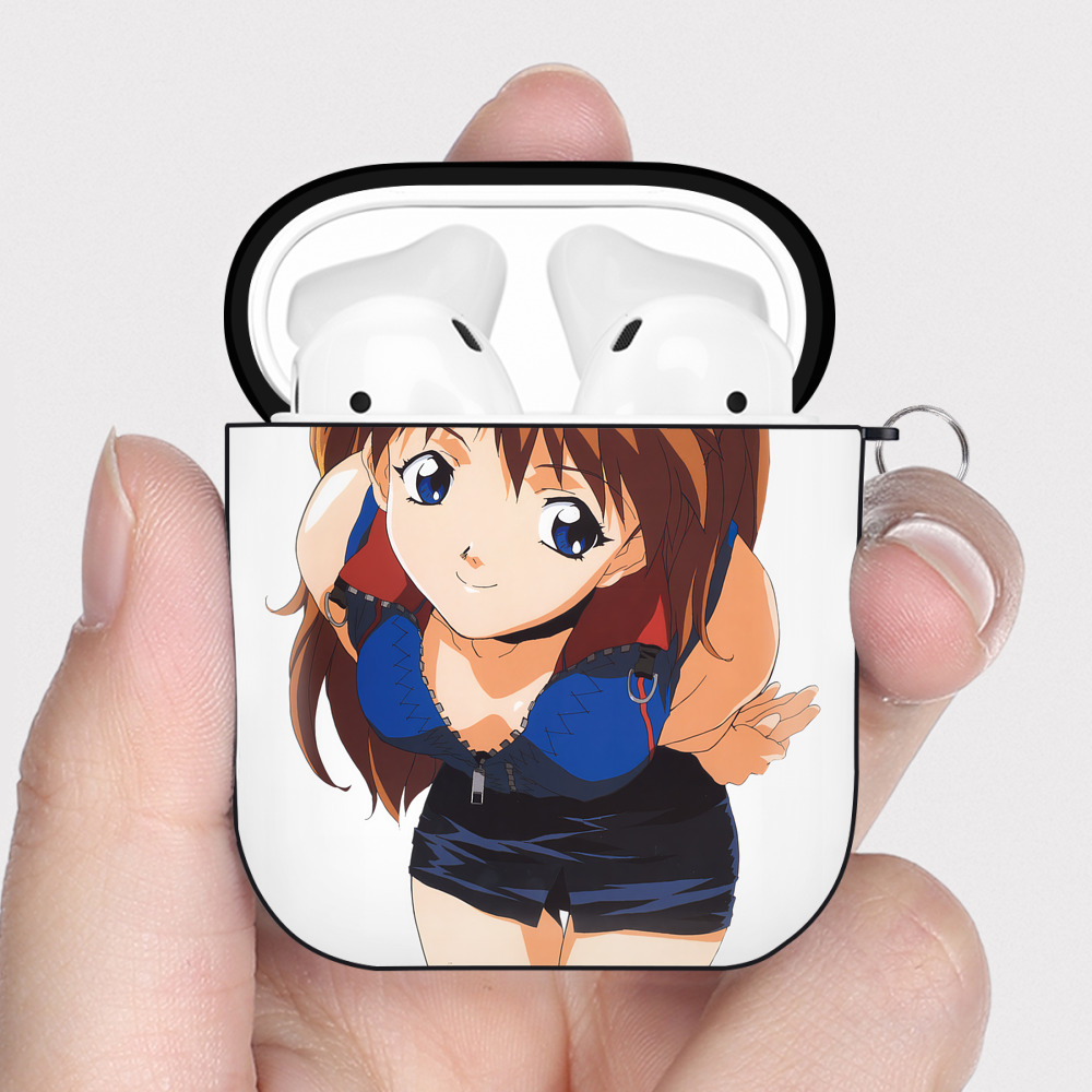 （画像用） EVA 新世紀エヴァンゲリオン AirPods 第2世代保護ケース ハードシェル ブラック 耐衝撃・防指紋・カラビナ付き