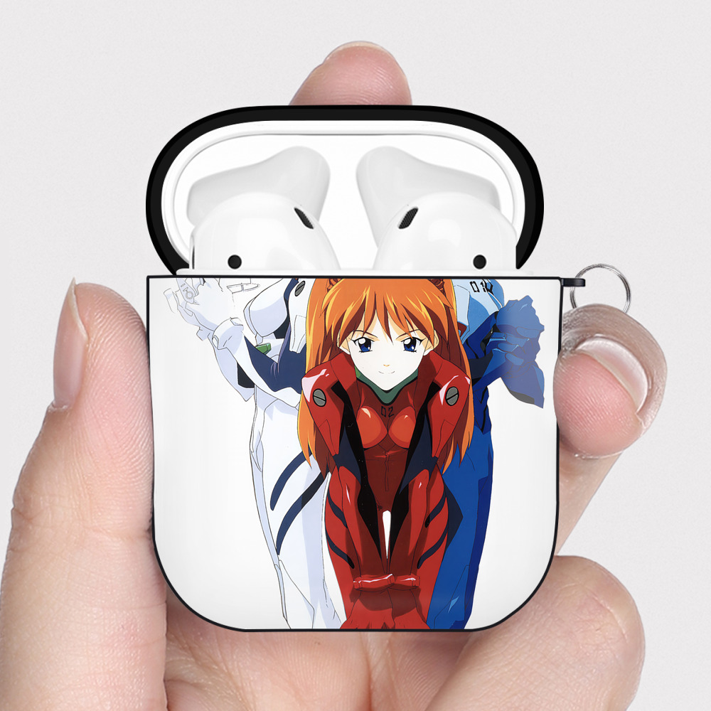 （画像用） EVA 新世紀エヴァンゲリオン AirPods 第2世代保護ケース ハードシェル ブラック 耐衝撃・防指紋・カラビナ付き