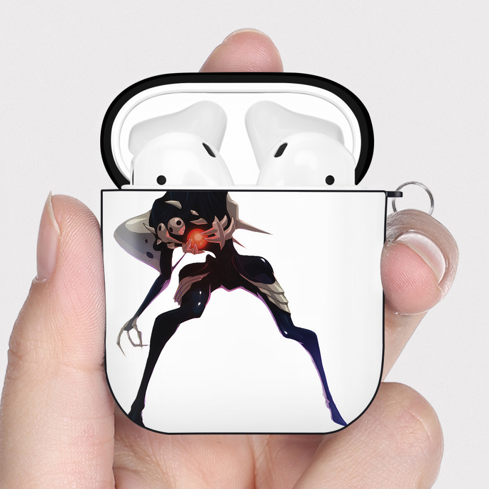 （画像用） EVA 新世紀エヴァンゲリオン AirPods 第2世代保護ケース ハードシェル ブラック 耐衝撃・防指紋・カラビナ付き