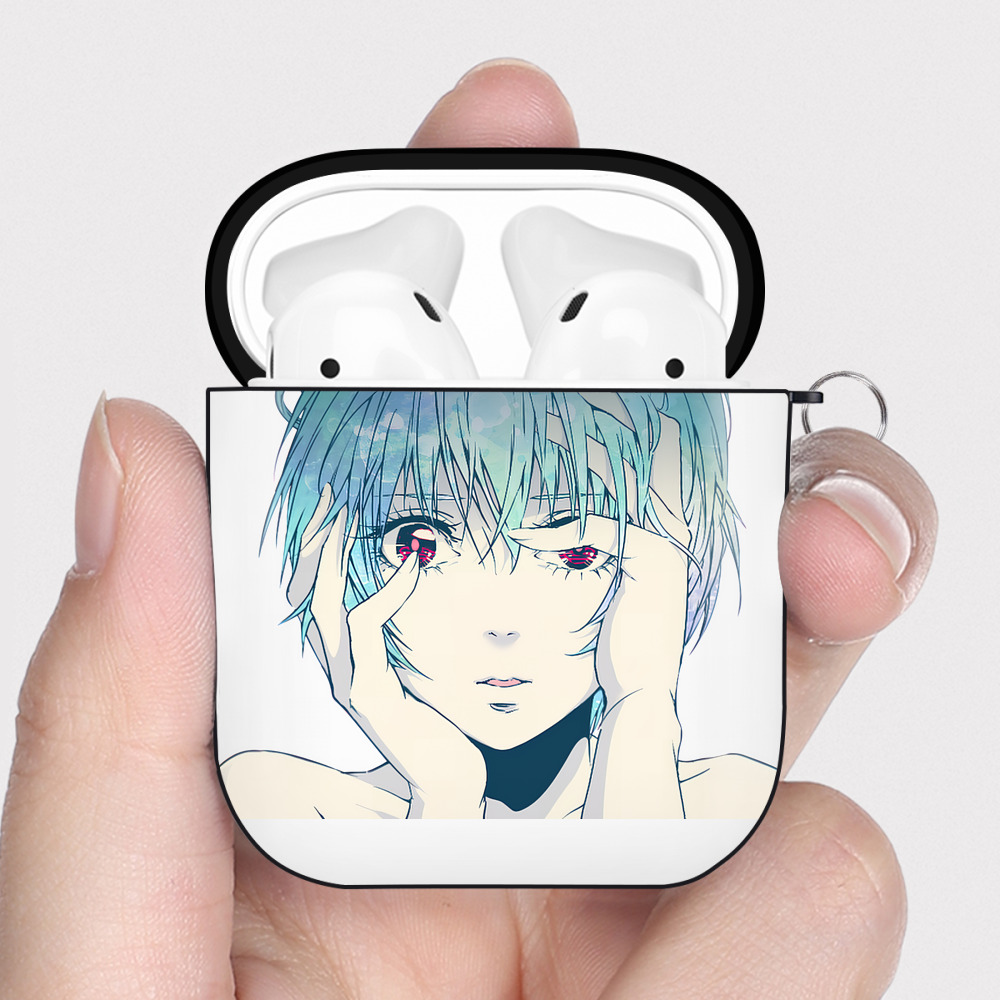 （画像用） EVA 新世紀エヴァンゲリオン AirPods 第2世代保護ケース ハードシェル ブラック 耐衝撃・防指紋・カラビナ付き