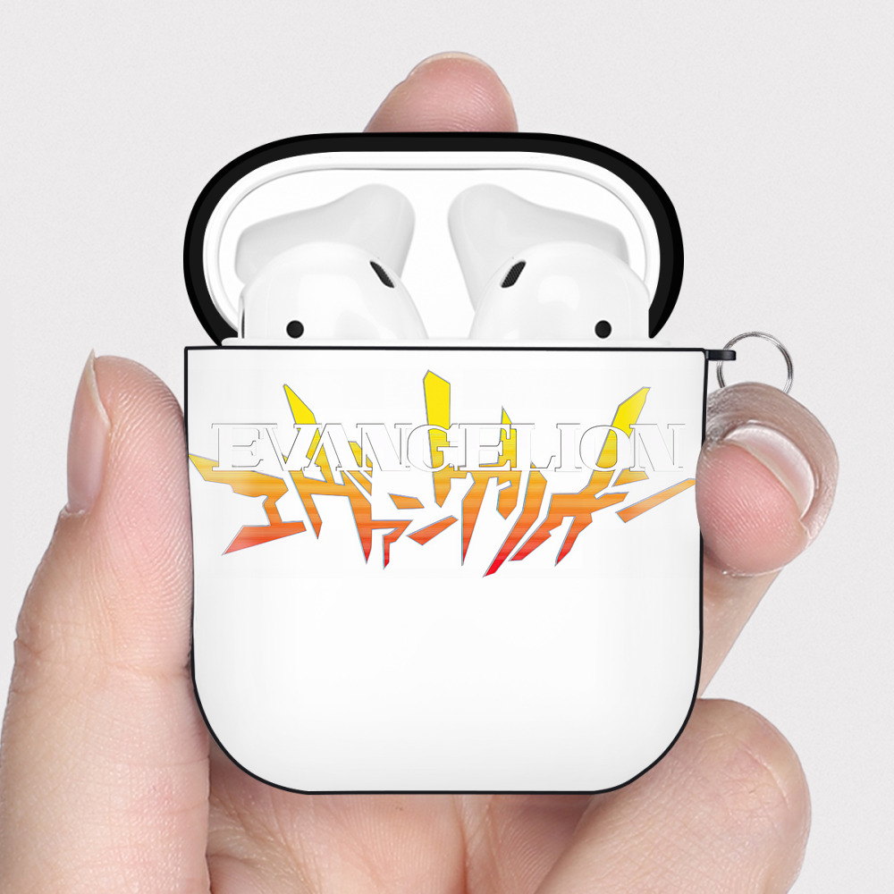 （画像用） EVA 新世紀エヴァンゲリオン AirPods 第2世代保護ケース ハードシェル ブラック 耐衝撃・防指紋・カラビナ付き