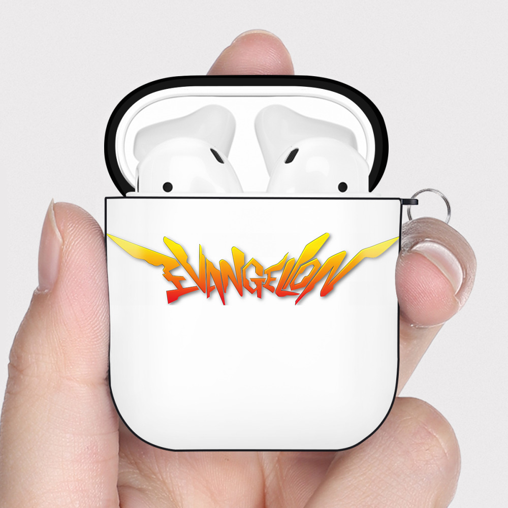 （画像用） EVA 新世紀エヴァンゲリオン AirPods 第2世代保護ケース ハードシェル ブラック 耐衝撃・防指紋・カラビナ付き