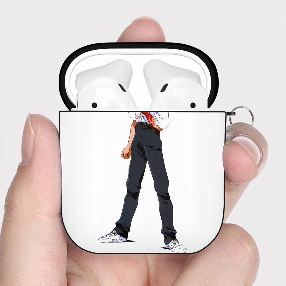 （画像用） EVA 新世紀エヴァンゲリオン AirPods 第2世代保護ケース ハードシェル ブラック 耐衝撃・防指紋・カラビナ付き