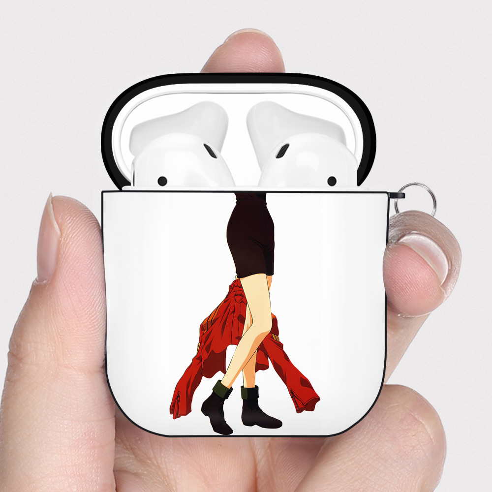 （画像用） EVA 新世紀エヴァンゲリオン AirPods 第2世代保護ケース ハードシェル ブラック 耐衝撃・防指紋・カラビナ付き