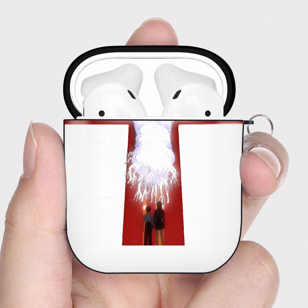 （画像用） EVA 新世紀エヴァンゲリオン AirPods 第2世代保護ケース ハードシェル ブラック 耐衝撃・防指紋・カラビナ付き