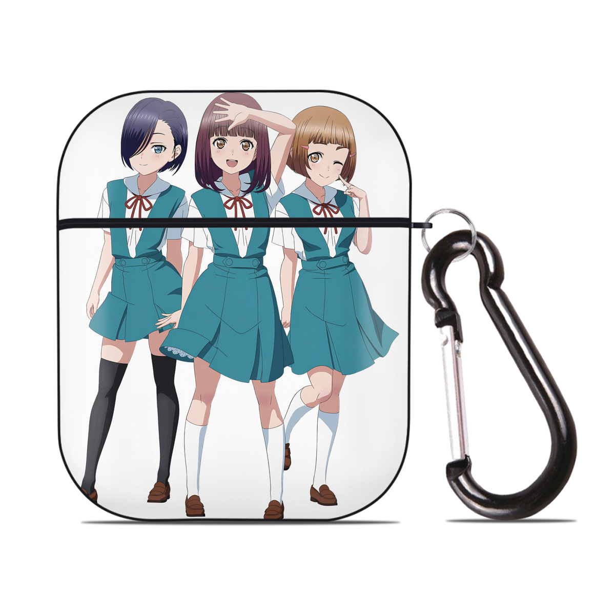 （画像用） EVA 新世紀エヴァンゲリオン AirPods 第2世代保護ケース ハードシェル ブラック 耐衝撃・防指紋・カラビナ付き