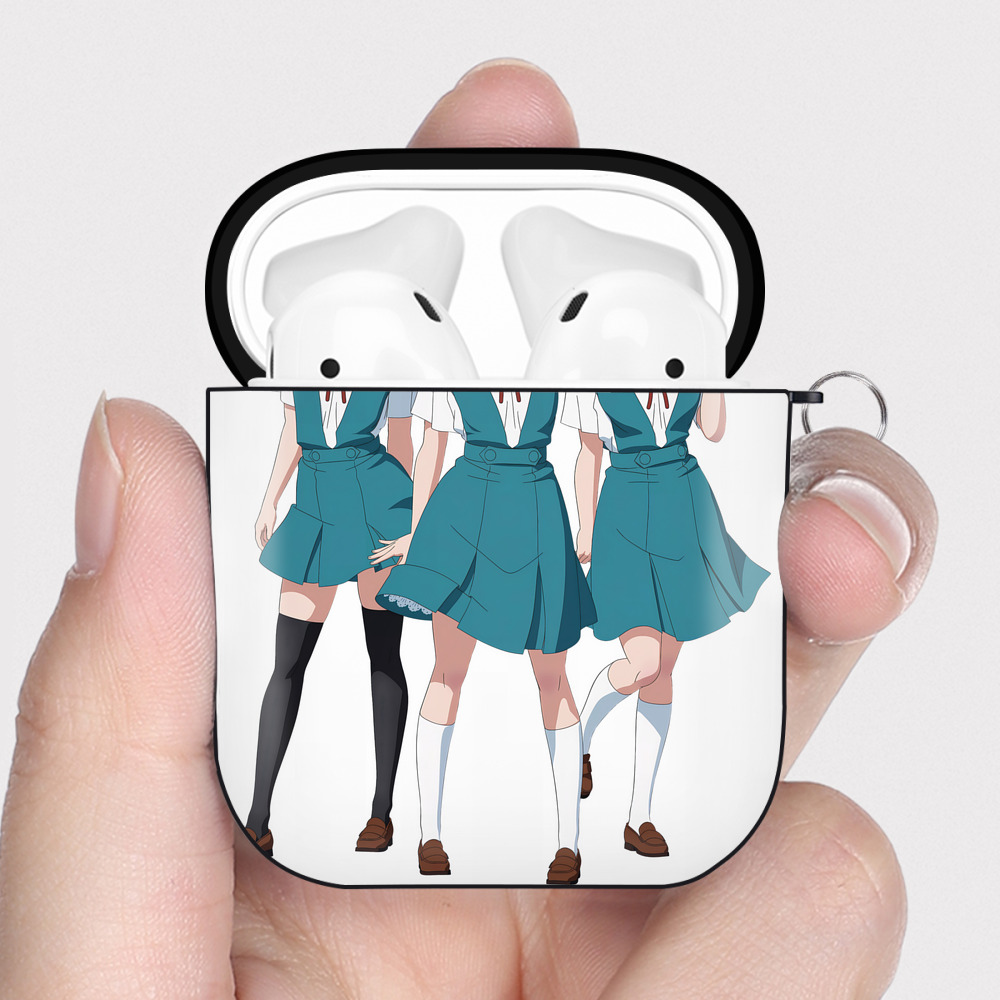 （画像用） EVA 新世紀エヴァンゲリオン AirPods 第2世代保護ケース ハードシェル ブラック 耐衝撃・防指紋・カラビナ付き