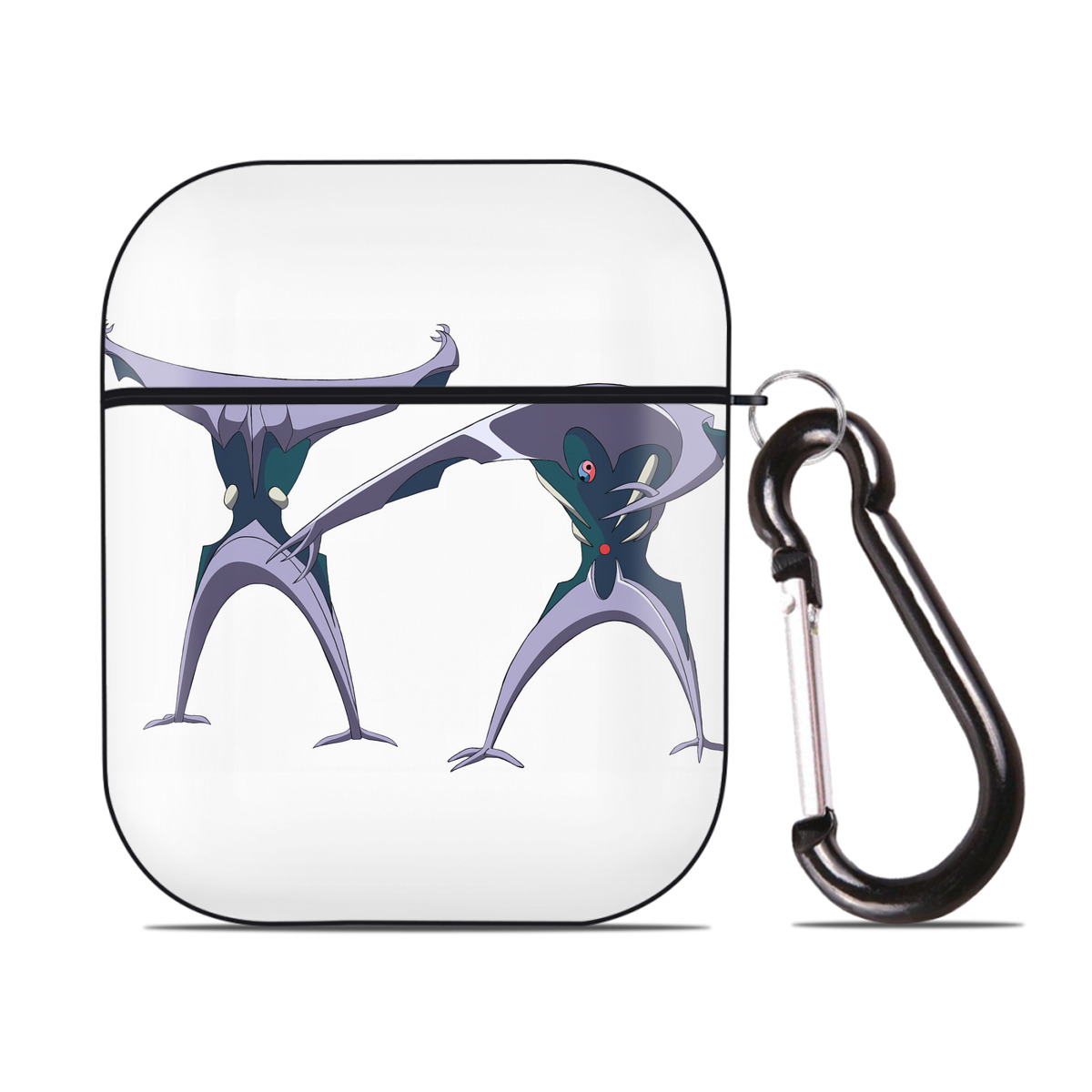 （画像用） EVA 新世紀エヴァンゲリオン AirPods 第2世代保護ケース ハードシェル ブラック 耐衝撃・防指紋・カラビナ付き