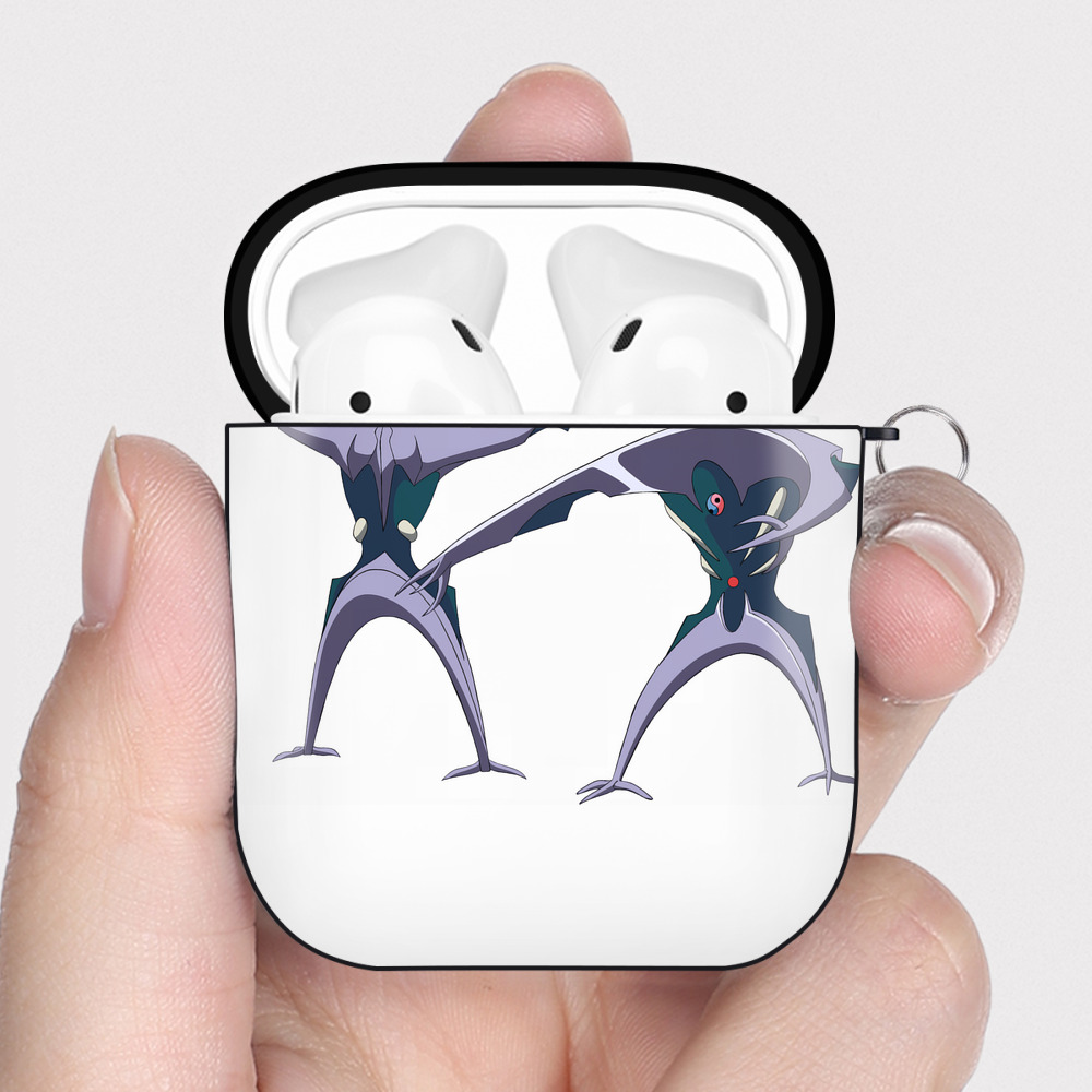 （画像用） EVA 新世紀エヴァンゲリオン AirPods 第2世代保護ケース ハードシェル ブラック 耐衝撃・防指紋・カラビナ付き
