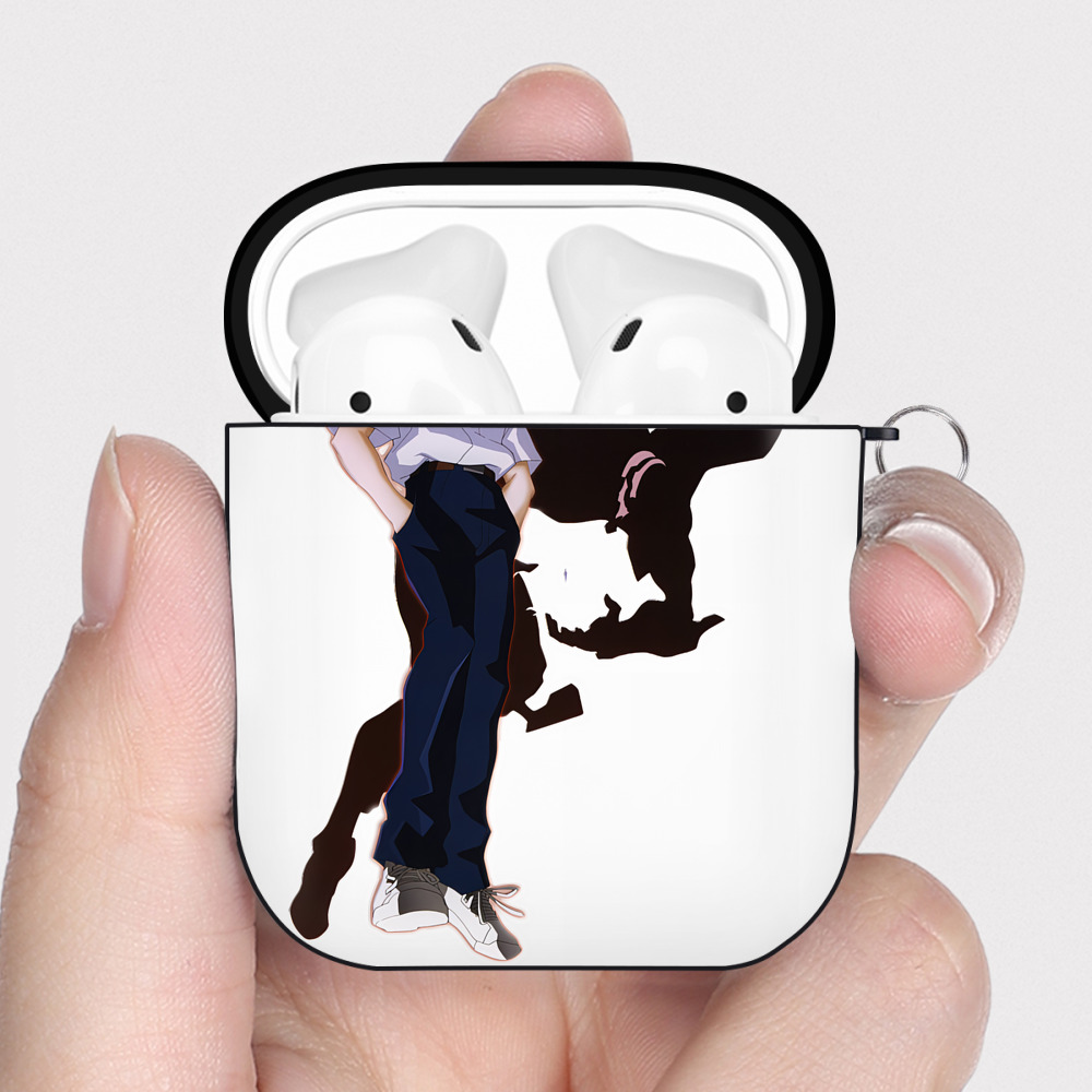 （画像用） EVA 新世紀エヴァンゲリオン AirPods 第2世代保護ケース ハードシェル ブラック 耐衝撃・防指紋・カラビナ付き