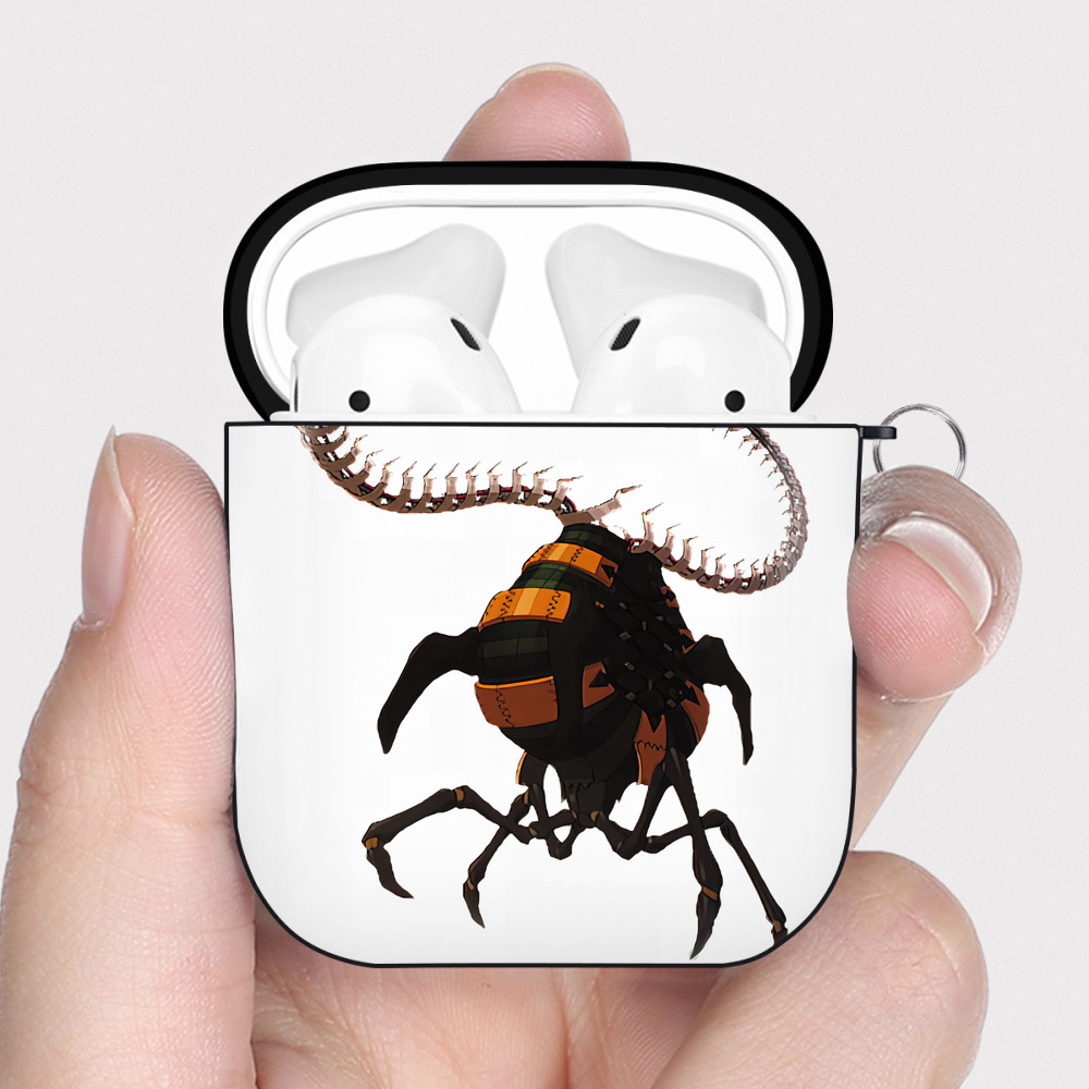 （画像用） EVA 新世紀エヴァンゲリオン AirPods 第2世代保護ケース ハードシェル ブラック 耐衝撃・防指紋・カラビナ付き