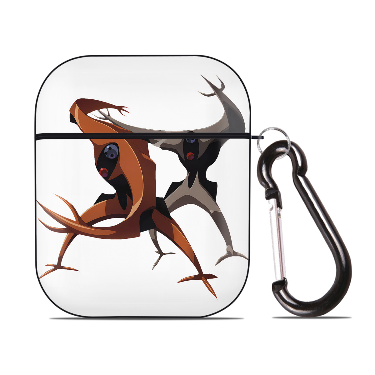 （画像用） EVA 新世紀エヴァンゲリオン AirPods 第2世代保護ケース ハードシェル ブラック 耐衝撃・防指紋・カラビナ付き
