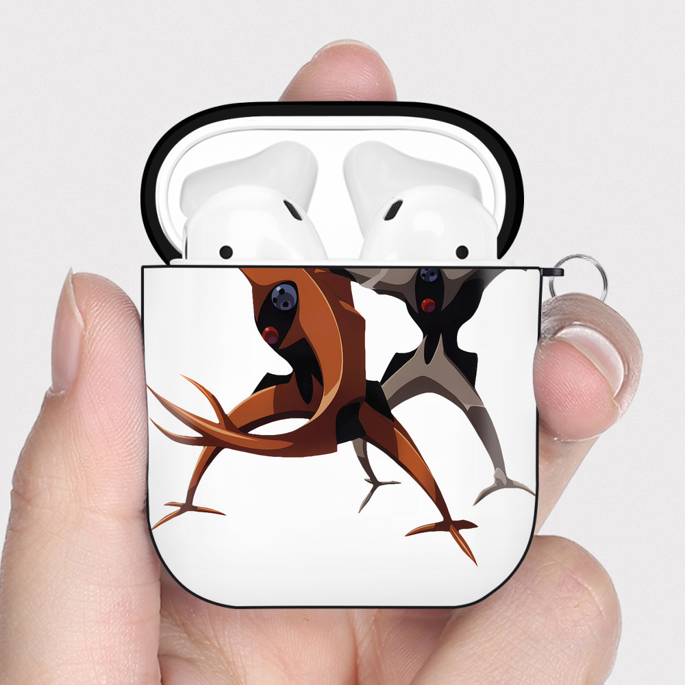 （画像用） EVA 新世紀エヴァンゲリオン AirPods 第2世代保護ケース ハードシェル ブラック 耐衝撃・防指紋・カラビナ付き