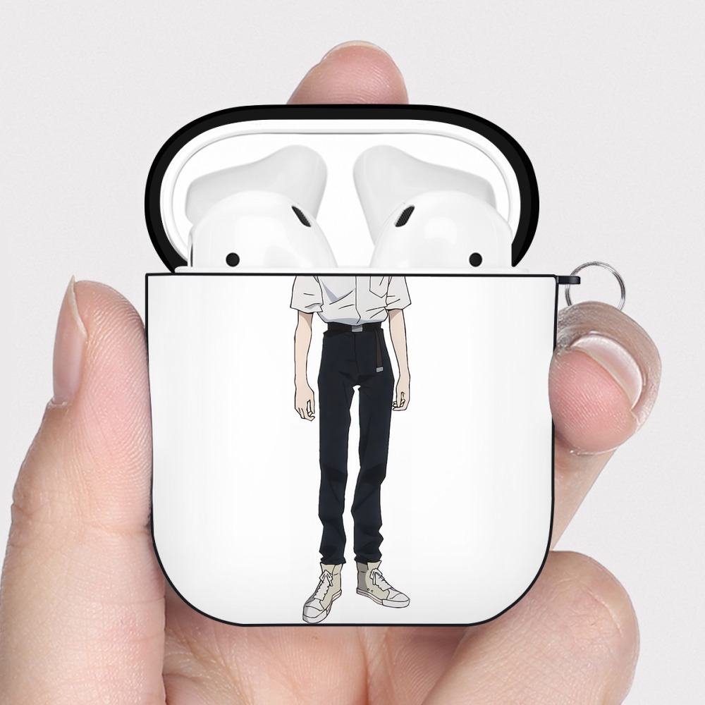 （画像用） EVA 新世紀エヴァンゲリオン AirPods 第2世代保護ケース ハードシェル ブラック 耐衝撃・防指紋・カラビナ付き