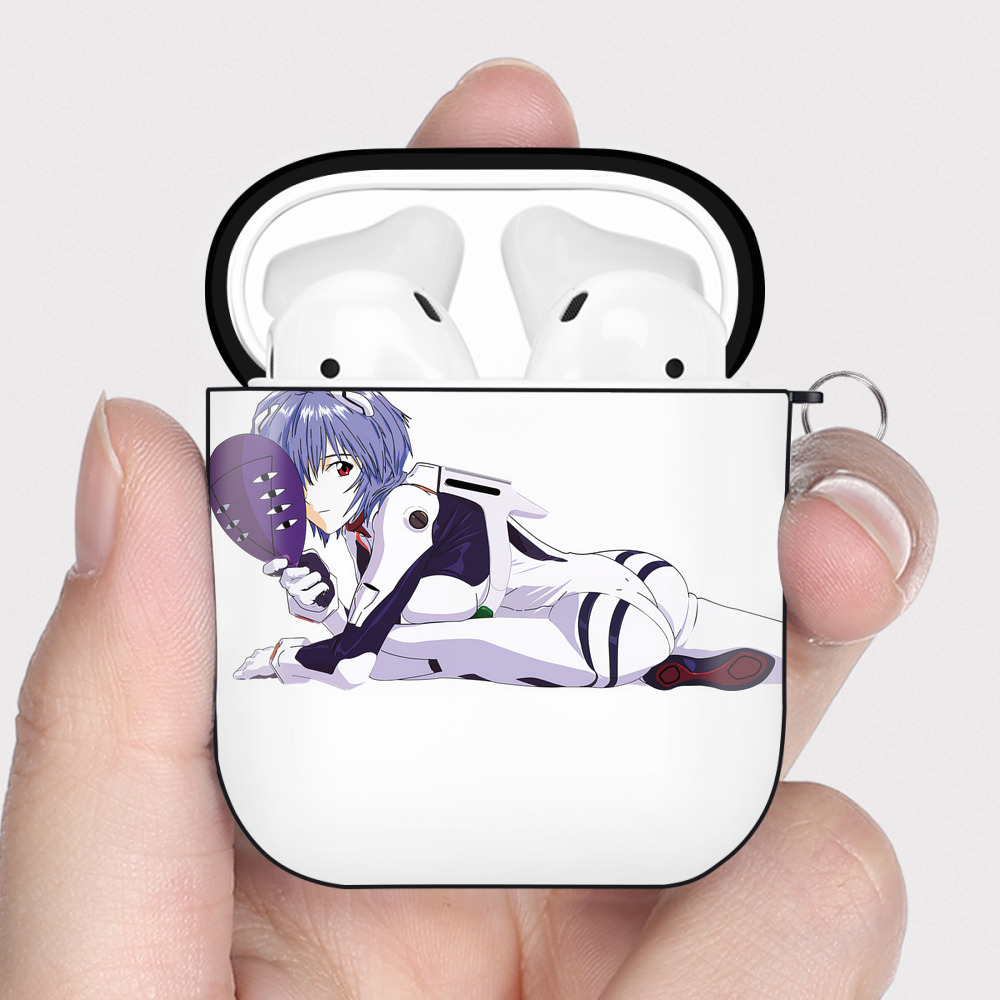（画像用） EVA 新世紀エヴァンゲリオン AirPods 第2世代保護ケース ハードシェル ブラック 耐衝撃・防指紋・カラビナ付き