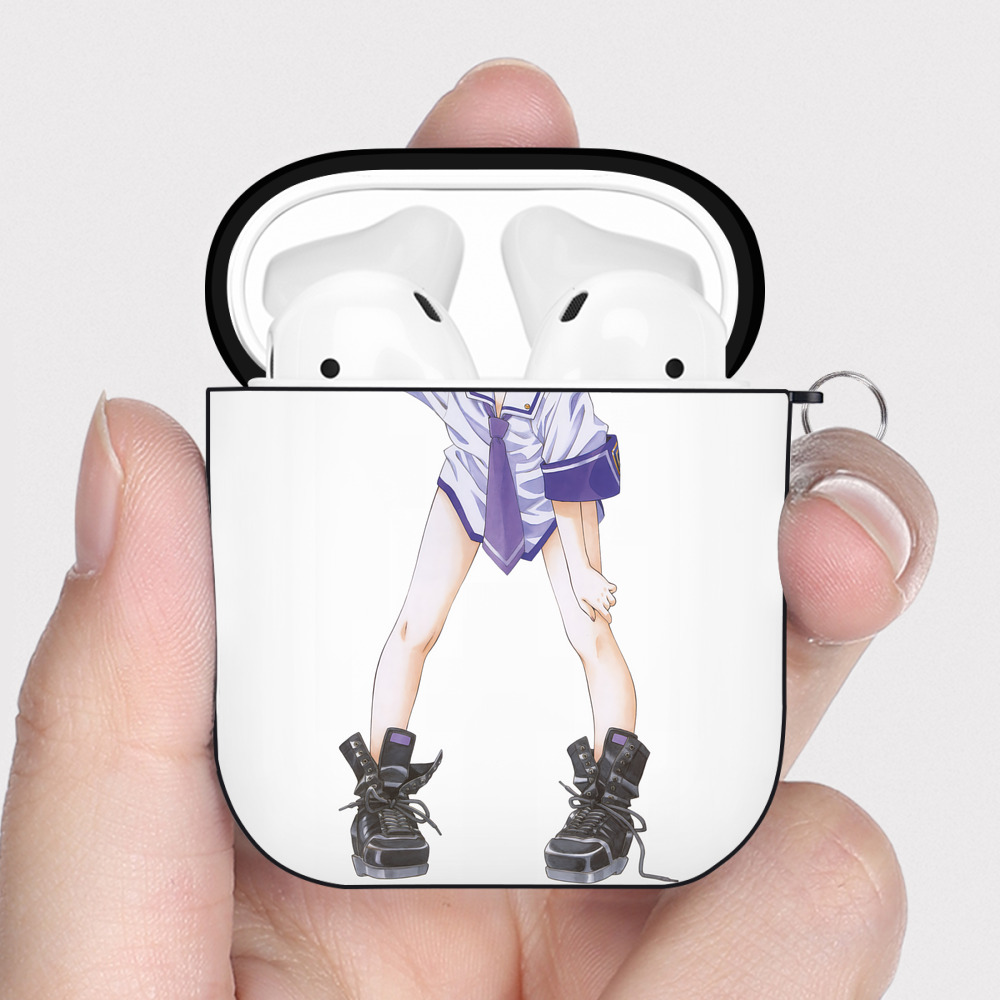 （画像用） EVA 新世紀エヴァンゲリオン AirPods 第2世代保護ケース ハードシェル ブラック 耐衝撃・防指紋・カラビナ付き