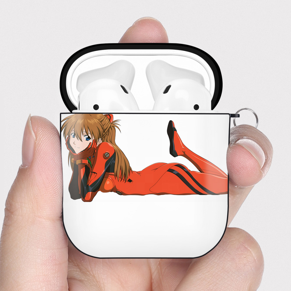 （画像用） EVA 新世紀エヴァンゲリオン AirPods 第2世代保護ケース ハードシェル ブラック 耐衝撃・防指紋・カラビナ付き