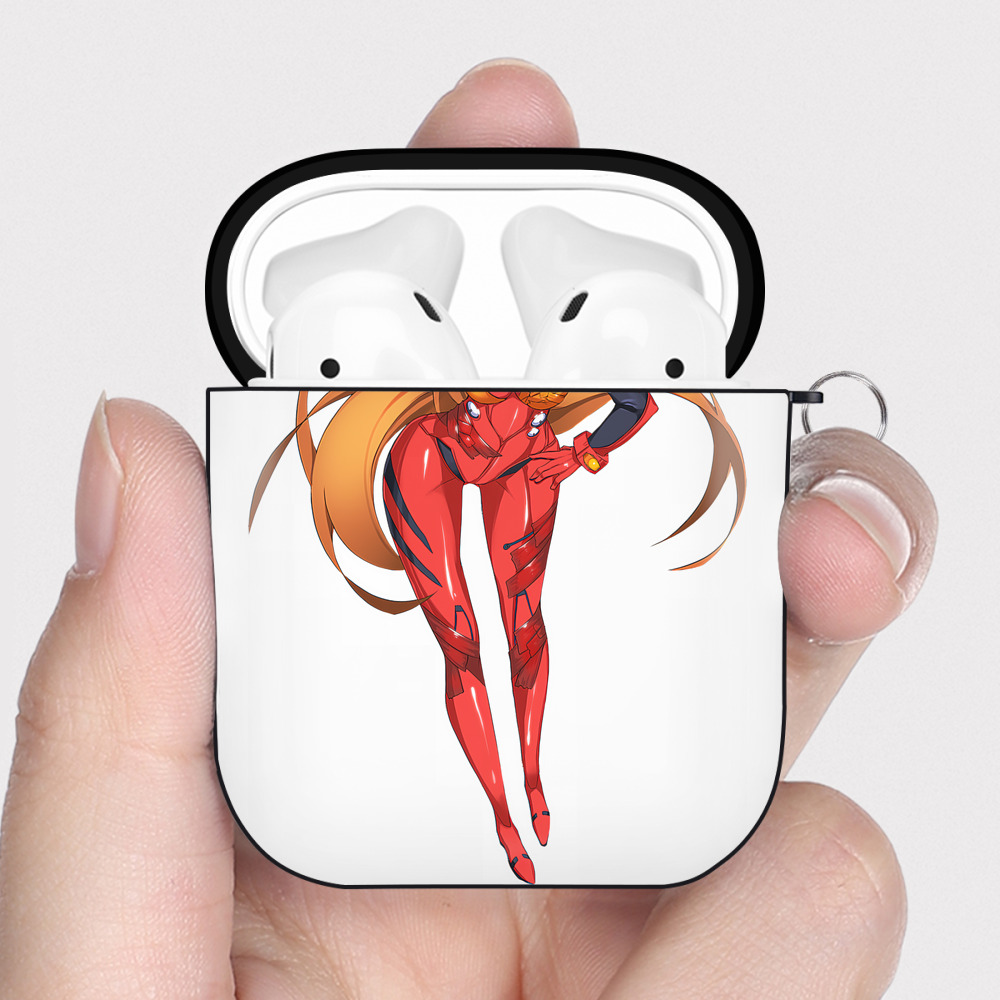 （画像用） EVA 新世紀エヴァンゲリオン AirPods 第2世代保護ケース ハードシェル ブラック 耐衝撃・防指紋・カラビナ付き