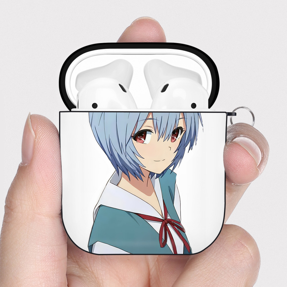 （画像用） EVA 新世紀エヴァンゲリオン AirPods 第2世代保護ケース ハードシェル ブラック 耐衝撃・防指紋・カラビナ付き