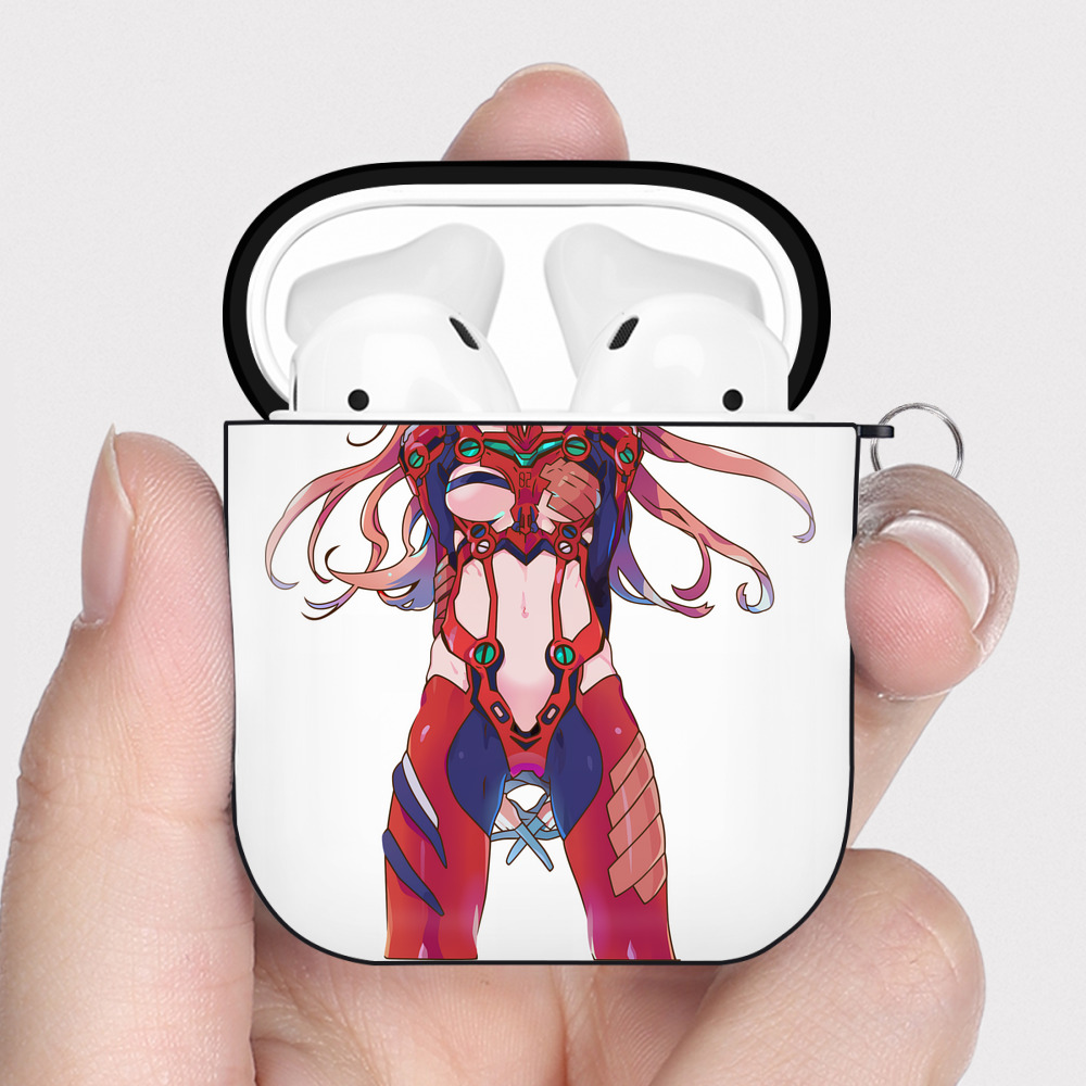 （画像用） EVA 新世紀エヴァンゲリオン AirPods 第2世代保護ケース ハードシェル ブラック 耐衝撃・防指紋・カラビナ付き