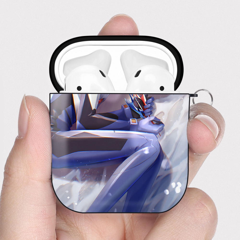 （画像用） EVA 新世紀エヴァンゲリオン AirPods 第2世代保護ケース ハードシェル ブラック 耐衝撃・防指紋・カラビナ付き