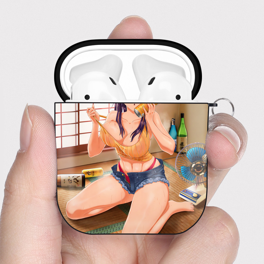 （画像用） EVA 新世紀エヴァンゲリオン AirPods 第2世代保護ケース ハードシェル ブラック 耐衝撃・防指紋・カラビナ付き