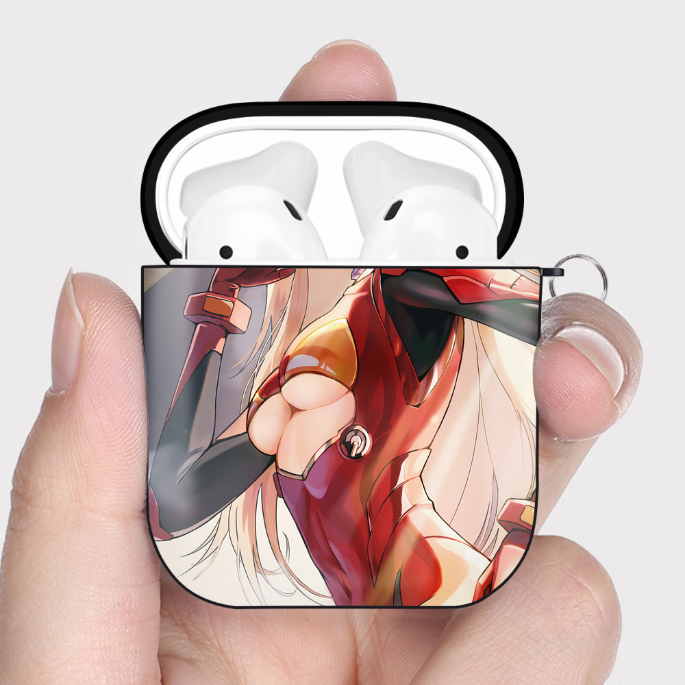 （画像用） EVA 新世紀エヴァンゲリオン AirPods 第2世代保護ケース ハードシェル ブラック 耐衝撃・防指紋・カラビナ付き