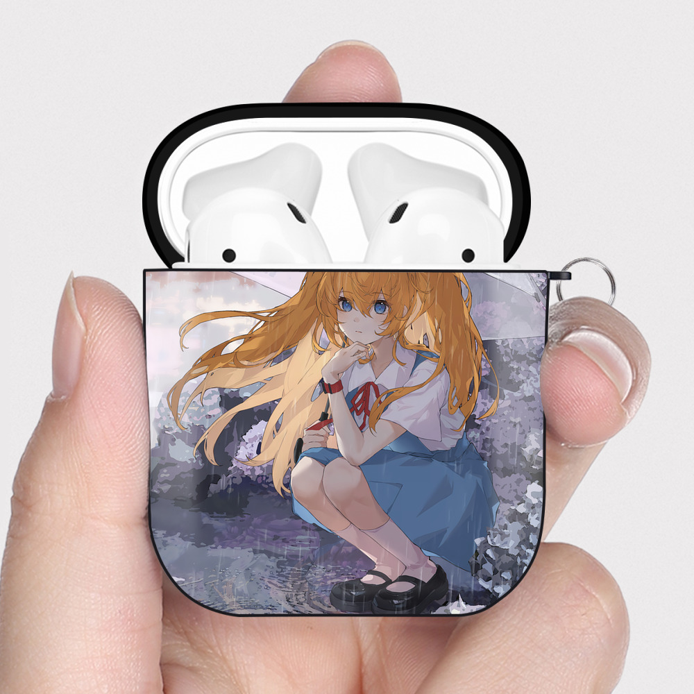 （画像用） EVA 新世紀エヴァンゲリオン AirPods 第2世代保護ケース ハードシェル ブラック 耐衝撃・防指紋・カラビナ付き