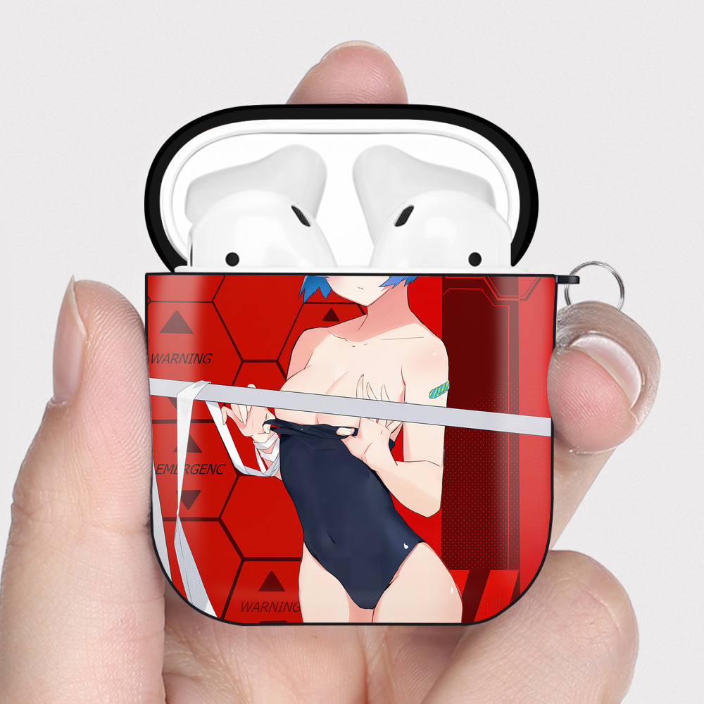 （画像用） EVA 新世紀エヴァンゲリオン AirPods 第2世代保護ケース ハードシェル ブラック 耐衝撃・防指紋・カラビナ付き