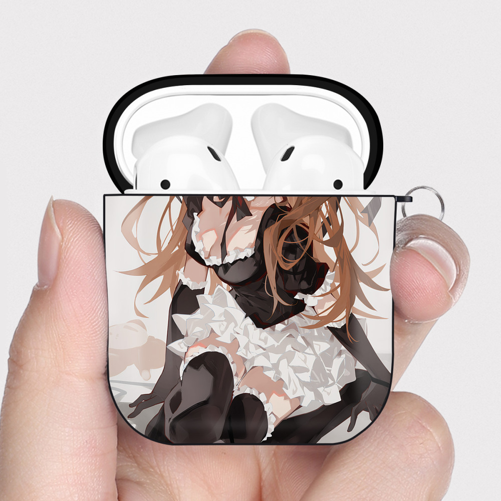（画像用） EVA 新世紀エヴァンゲリオン AirPods 第2世代保護ケース ハードシェル ブラック 耐衝撃・防指紋・カラビナ付き
