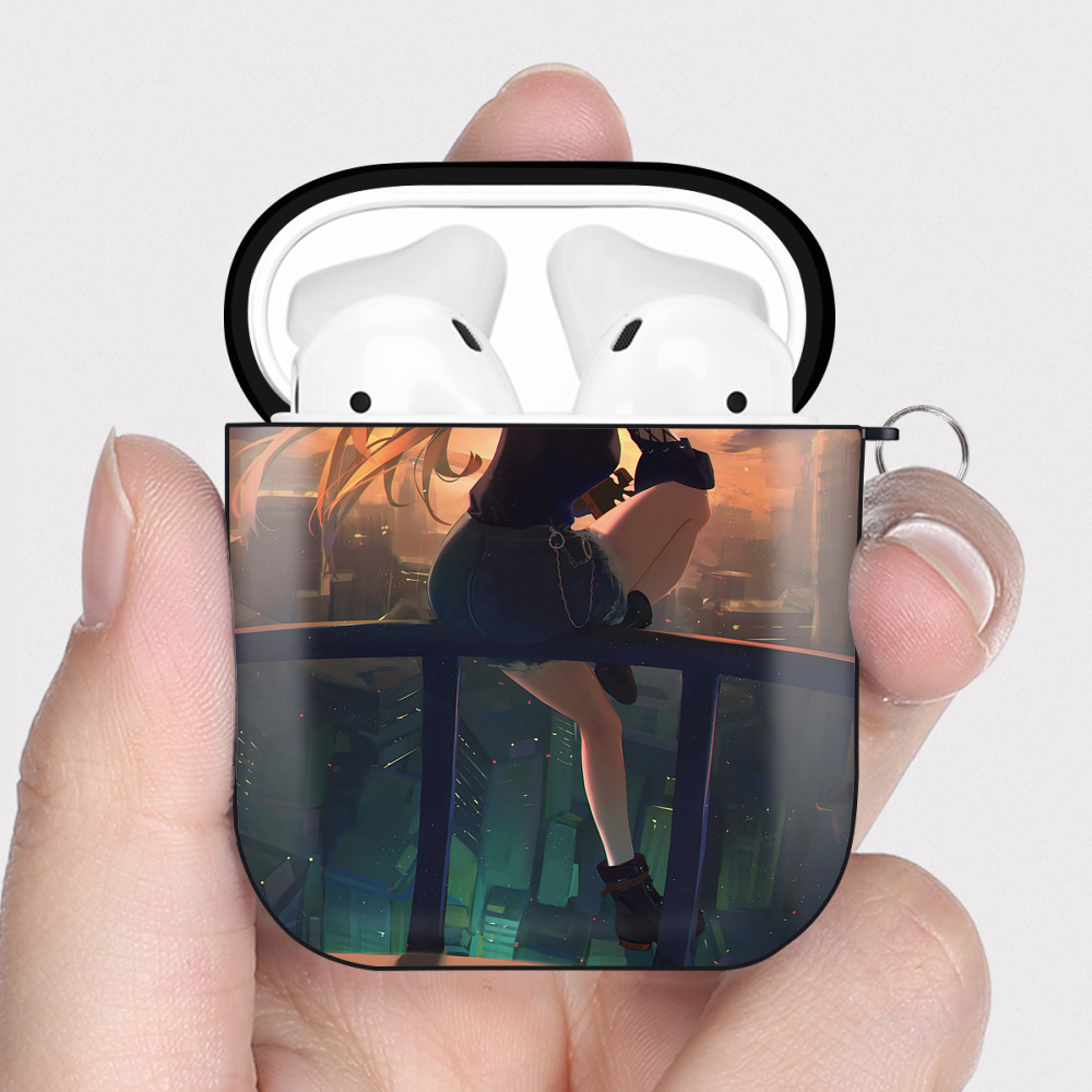 （画像用） EVA 新世紀エヴァンゲリオン AirPods 第2世代保護ケース ハードシェル ブラック 耐衝撃・防指紋・カラビナ付き