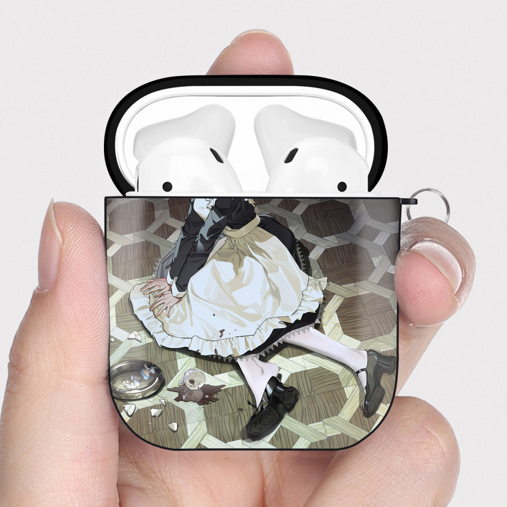 （画像用） EVA 新世紀エヴァンゲリオン AirPods 第2世代保護ケース ハードシェル ブラック 耐衝撃・防指紋・カラビナ付き