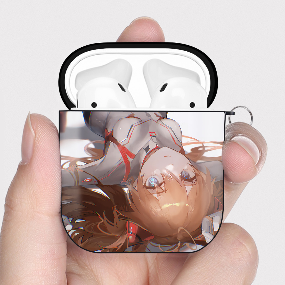 （画像用） EVA 新世紀エヴァンゲリオン AirPods 第2世代保護ケース ハードシェル ブラック 耐衝撃・防指紋・カラビナ付き